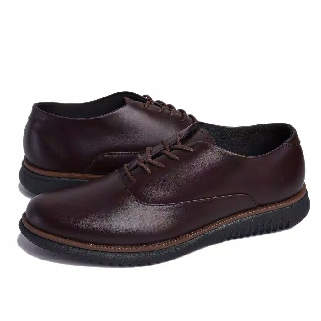 LONDON 2.0 BROWN - Sepatu Pantofel Pria Kulit Asli Formal Kasual Kerja Kuliah Oxford - Pantopel Pria