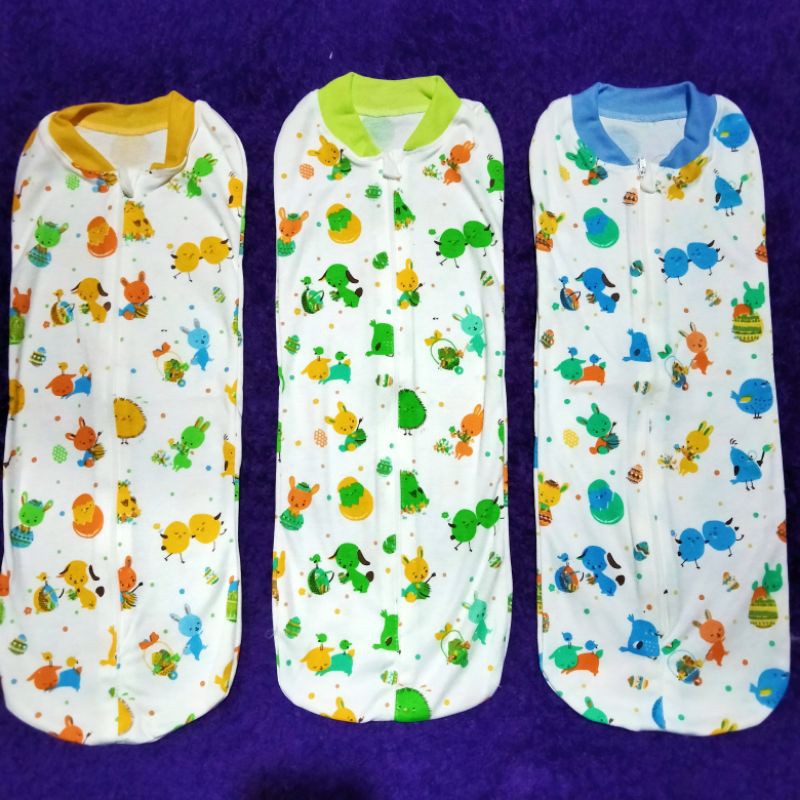 K-SH (1pcs) BEDONG INSTAN Bedong Resleting Bedong Bayi Selimut Bayi Perlengkapan Bayi