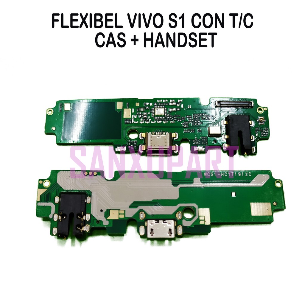 Flexible Konektor Charger Con Cas Vivo S1 S 1 Flexibel Con Tc Hf Audio Jack