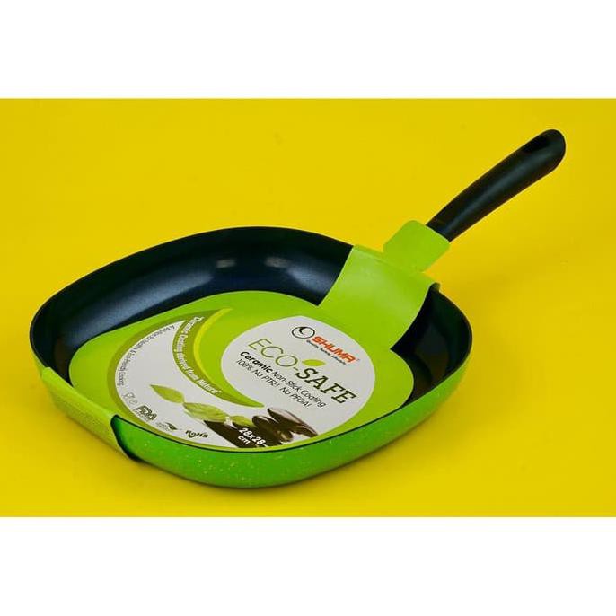 DISKON HARGA Eco Safe Nonstick Ceramic Grill Pan 28x28cm Shuma SX67