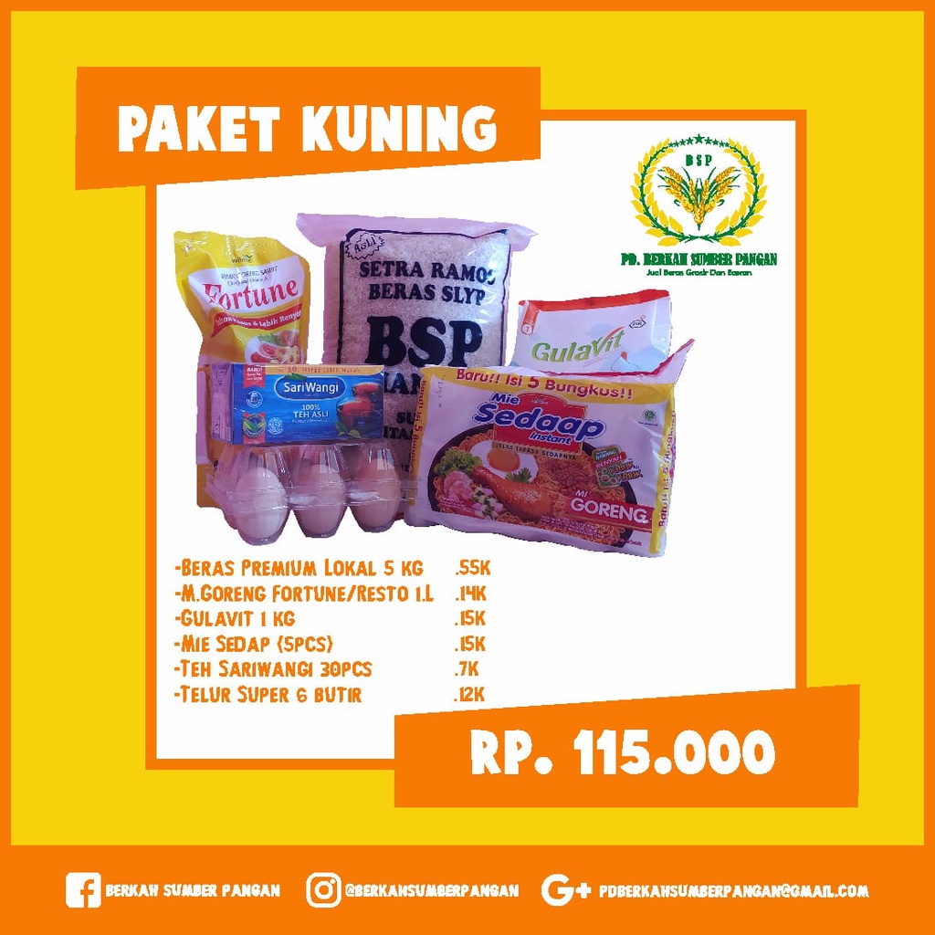 

SEMBAKO - Paket Sembako Ekonomis