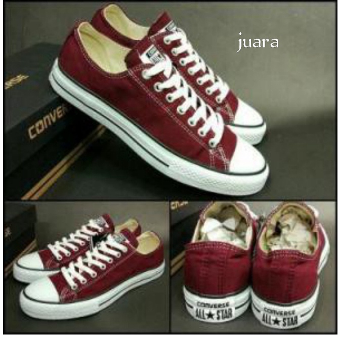 SEPATU ALLSTAR78 CONVERSE WARNA MERAH MAROON/ SEPATU SEKOLAH/SEPATU SNEAKERS CASUAL PRIA WANITA