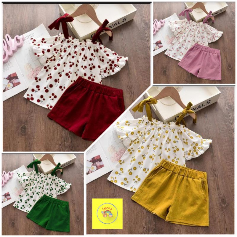 Stelan anak perempuan / stelan  amelia/ stelan anak  / stelan santai / stelan jalan / stelan murah /