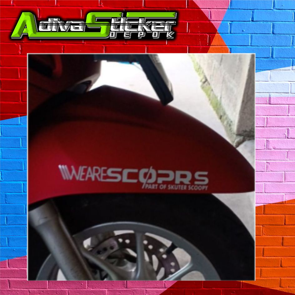 stiker STIKER CUTTING WEARE SCOPPY stiker motor