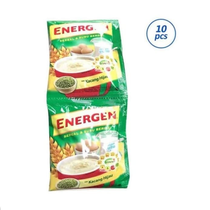 

ENERGEN SEREAL RASA SUSU&KACANG HIJAU isi10sachet X 25g