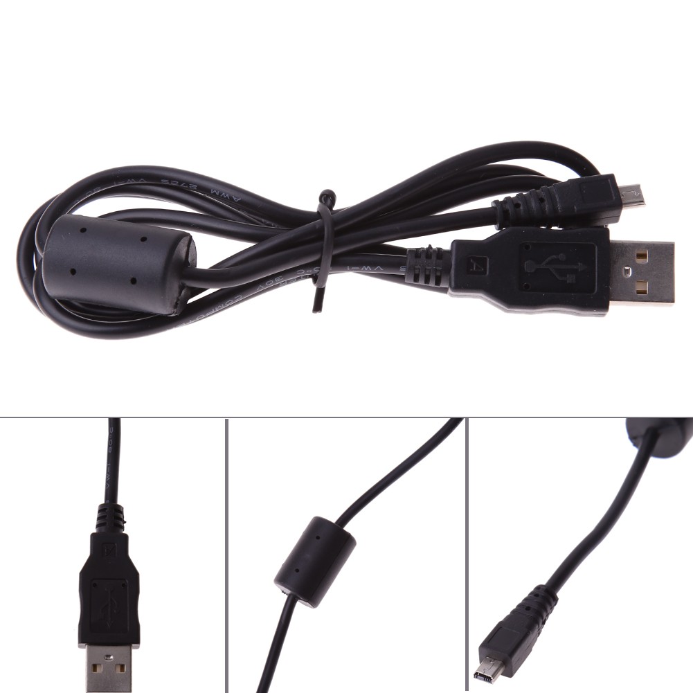 1M 8Pin Mini Connector USB 2.0 High Speed Type USB Cable for Nikon Coolpix S01 S2600 S2900 S4200