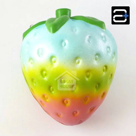 Squishy Jumbo Jumbo Strawberry Rainbow Squishy Stroberi Squishy Murah