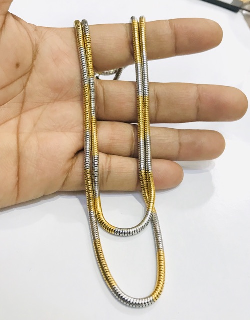 Kalung titanium // titanium panjang 70 cm// kalung titanium belut// kalung cowok// kalung pria