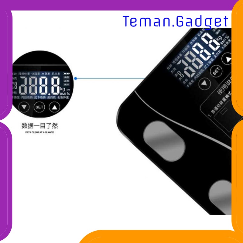 TG-FE332 TAFFWARE DIGIPOUNDS TIMBANGAN BADAN HEALTH SCALE 180KG RECHARGEABLE