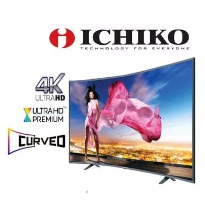 Promo ICHIKO 55 inch CURVED LED 4K UHD TV - S5568 Murah Banget