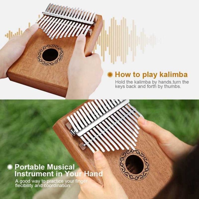 Alat Musik Kalimba Thumb Piano Musical 17 Note Sound Premium Quality