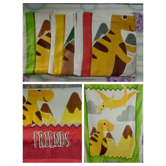 Handuk Anak Bayi Merah Putih Kids Towel Baby 60 X 120