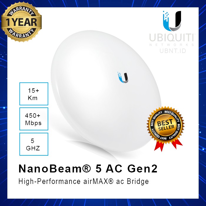Ubiquiti NBE-5AC-Gen2 airMAX NanoBeam AC 5 GHz NBE 5 AC Gen 2