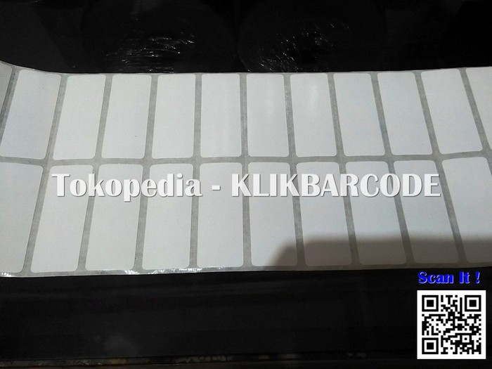 

LABEL STICKER BARCODE 50mm X 20mm ( 2 LINE ) SEMICOATED isi 5000 pcs - Putih FO