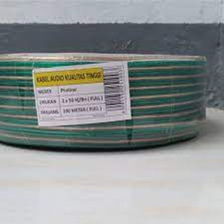 Kabel Audio Transparan serabut pioline 2x30 / 2x50/2x80 kabel speaker 100 meter full
