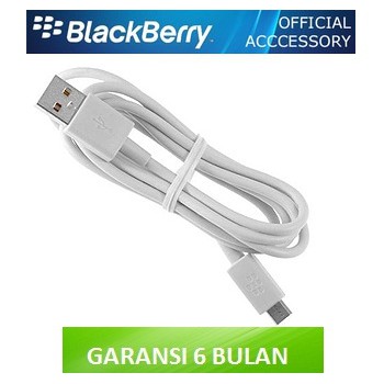 Data Cable Blackberry Micro USB Original -White