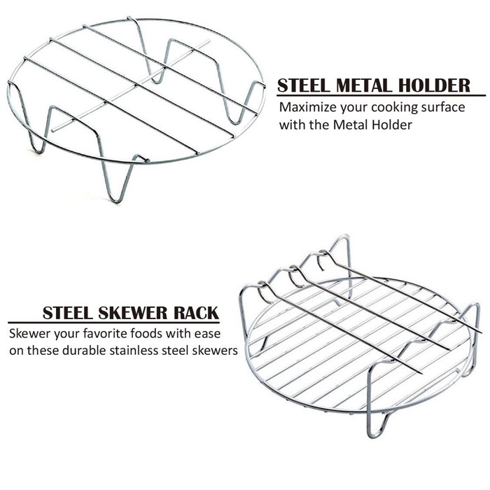 Satu Set Alat Masak Perlengkapan Air Fryer 7 in 1 Anti Lengket Bahan Silikon