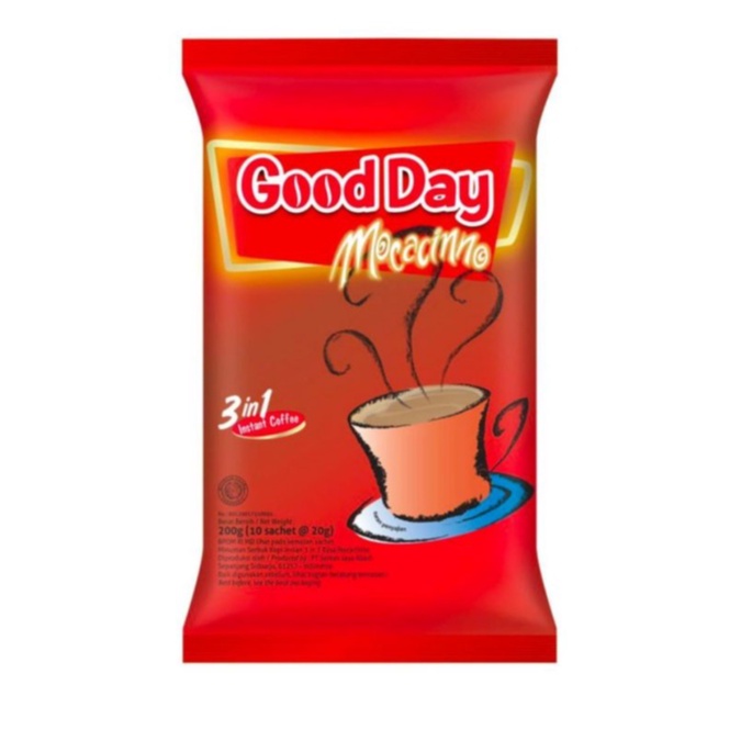 

KOPI GOOD DAY MOCACINNO rencengan 1 Renceng isi 10 sachet 20 gram