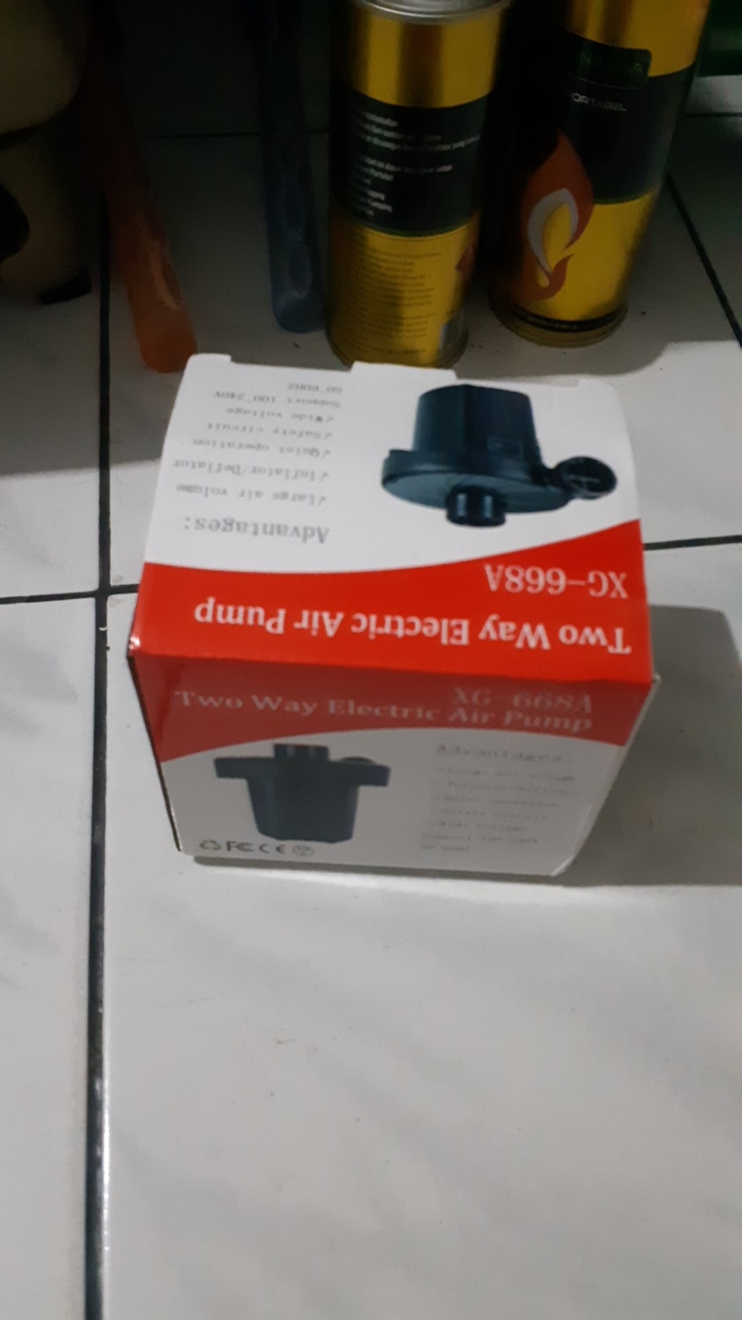 Xg-668a Pompa Angin & Vacuum Elektrik 2 In 1 Electric Air Pump Sofabed Airbed