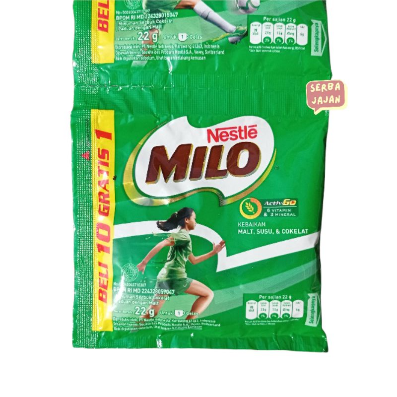 

SUSU MILO RENCENG 22g x 11pcs