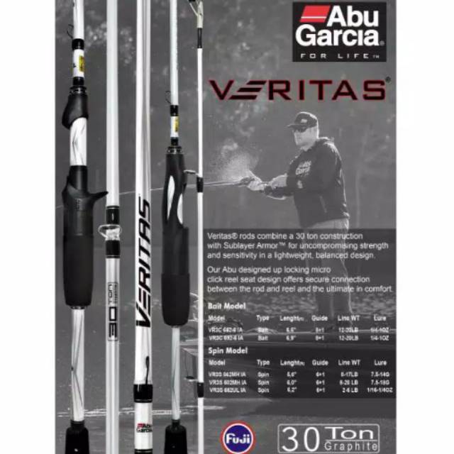 Joran Rod Abu garcia veritas UL Spinning casting Bc