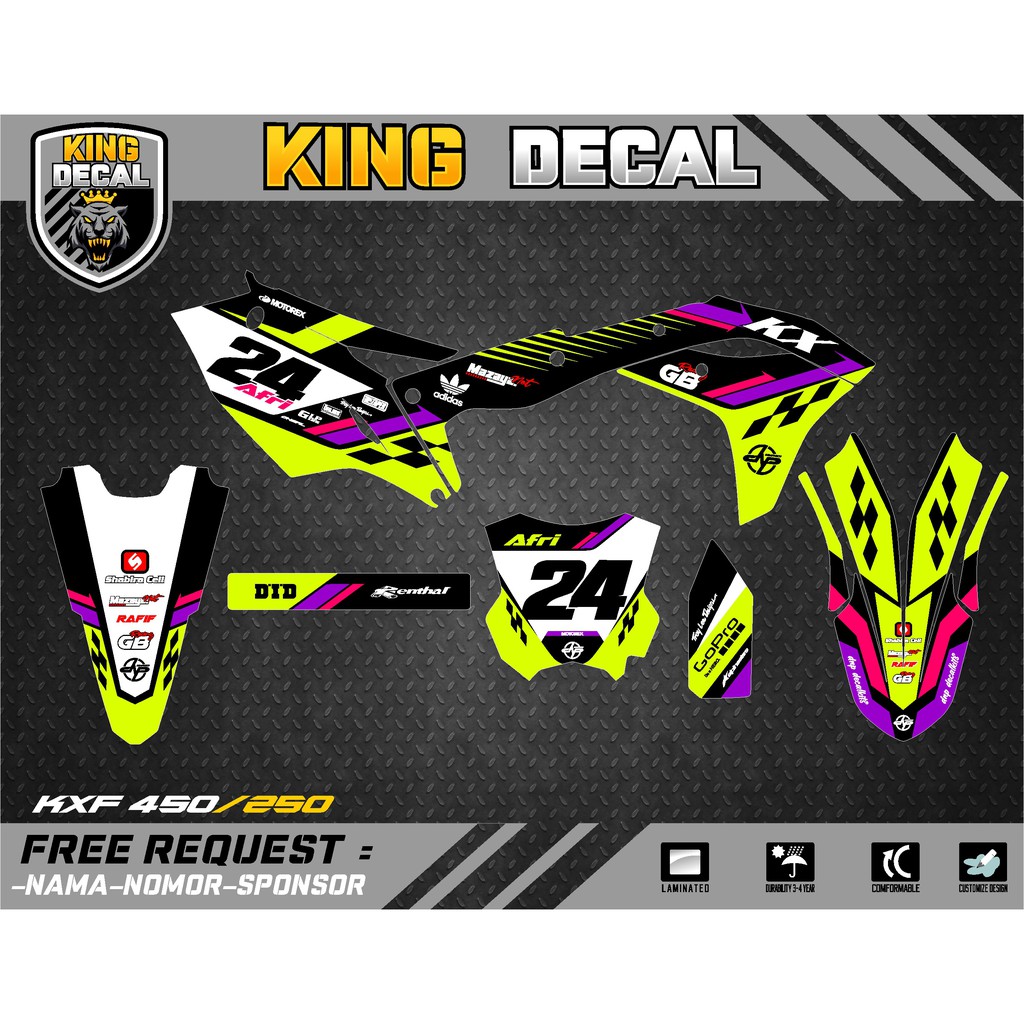 DECAL KX 250 DECAL KX 450 FULL BODY 3