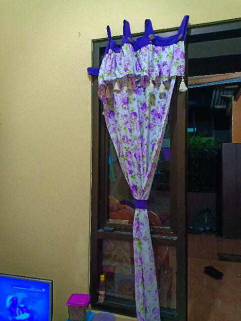Gorden Korden Horden Tirai Shabby Karater Murah Minimalis Eklusif Mewah Motif Annisa Unggu