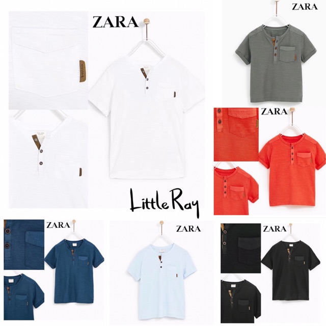 Zara Boys Henley Shirt Original 