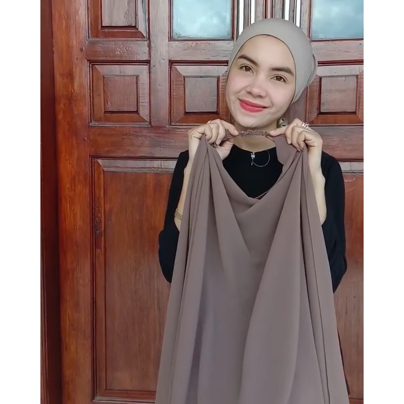 1 Pashmina Instan Karet Pasmina Karet Juleys-7