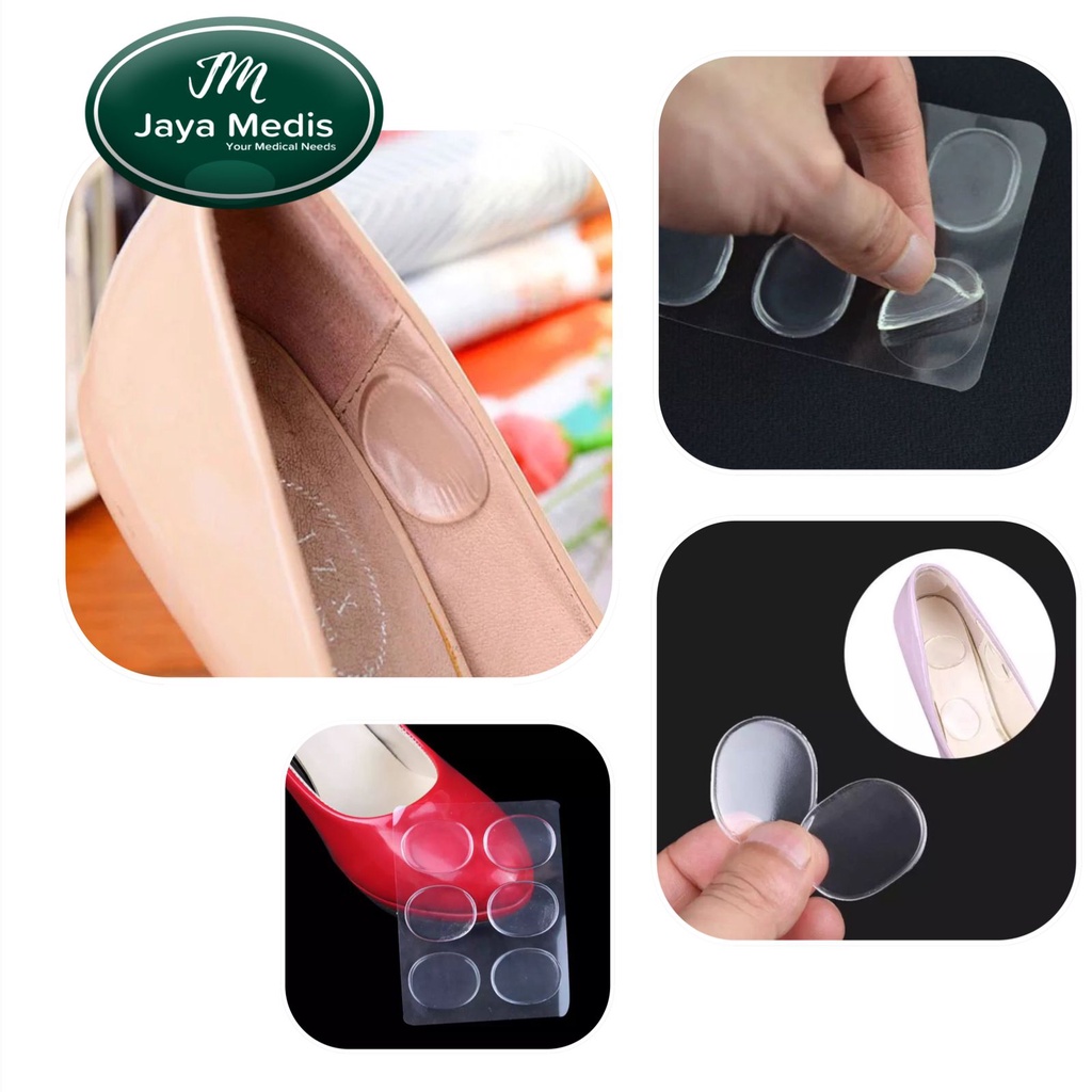 Silikon Gel Sepatu Sisipan - Pad Cushion Perawatan Kaki Heel Grips Lin