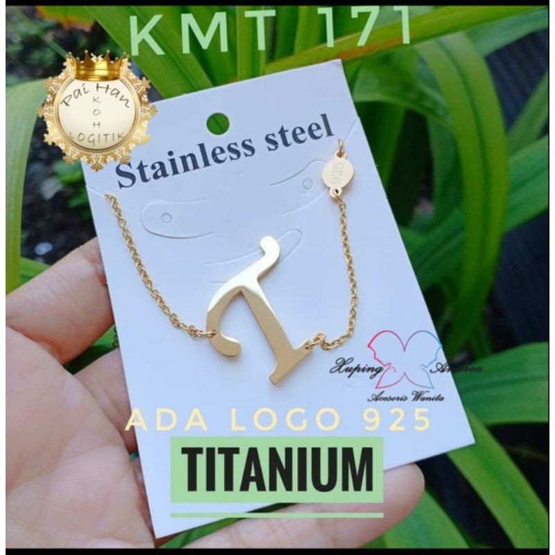 Liontin kalung nama inisial huruf abjad wanita titanium xuping A smpai Z N29071928