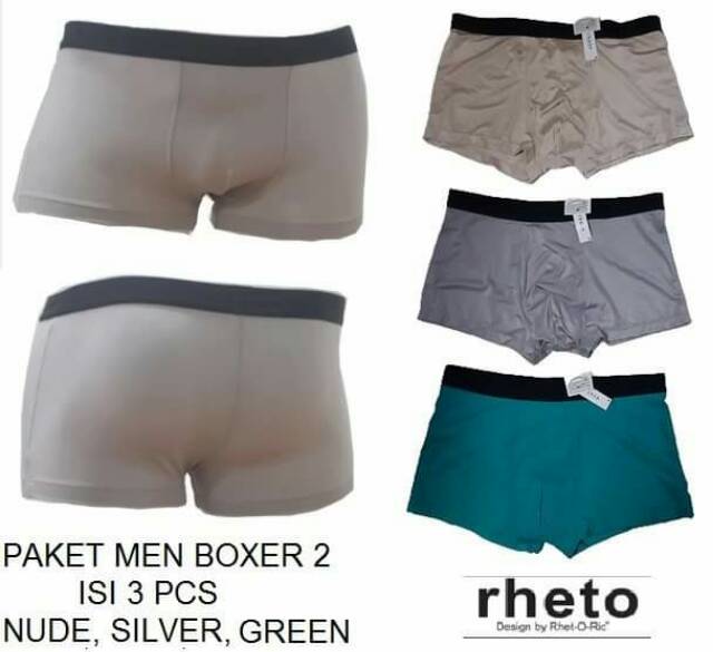 Paket Men Boxer Rheto isi 3pcs