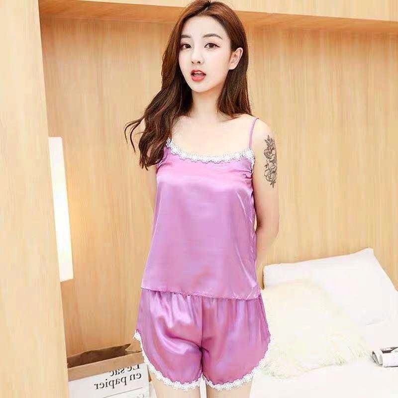 Baju tidur Sexi Set Amora Satin Import