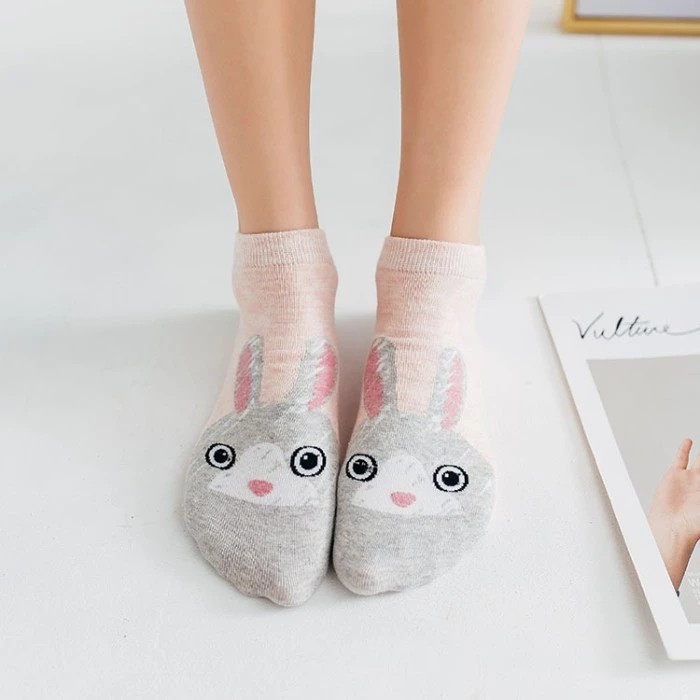 Kaos kaki anak / remaja perempuan wanita lucu motif kartun hewan