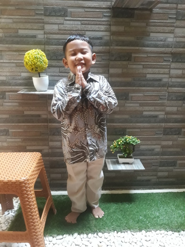 Sangat Nyaman.. Kemeja Batik Anak Langit Smlxl Baju Batik Anak Laki-laki Lengan Panjang Bisa Buat Se