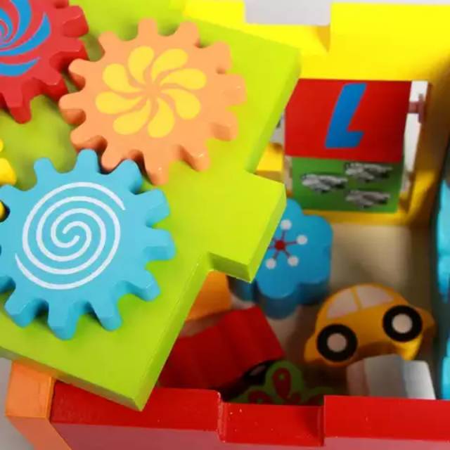 Mainan edukasi Multifunctional wooden box toys