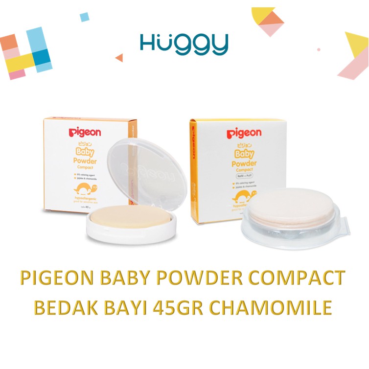 PIGEON Baby Powder Cake Chamomile 45Gr 45 gr Bedak Bayi