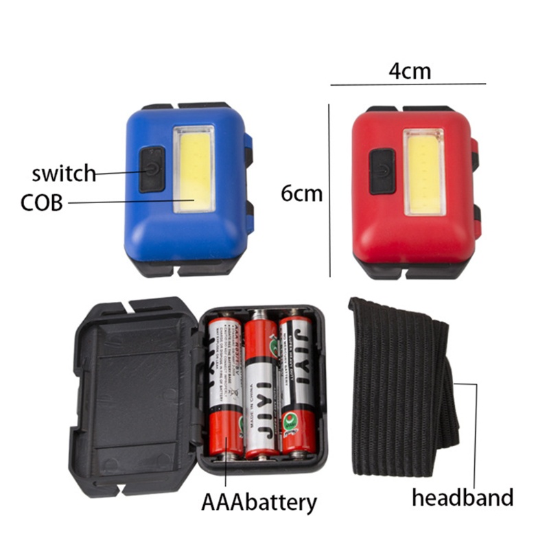 Sun Senter Kepala Led 3 Mode Super Terang Tenaga 3 Baterai AAA Untuk Outdoor / Camping / Berburu