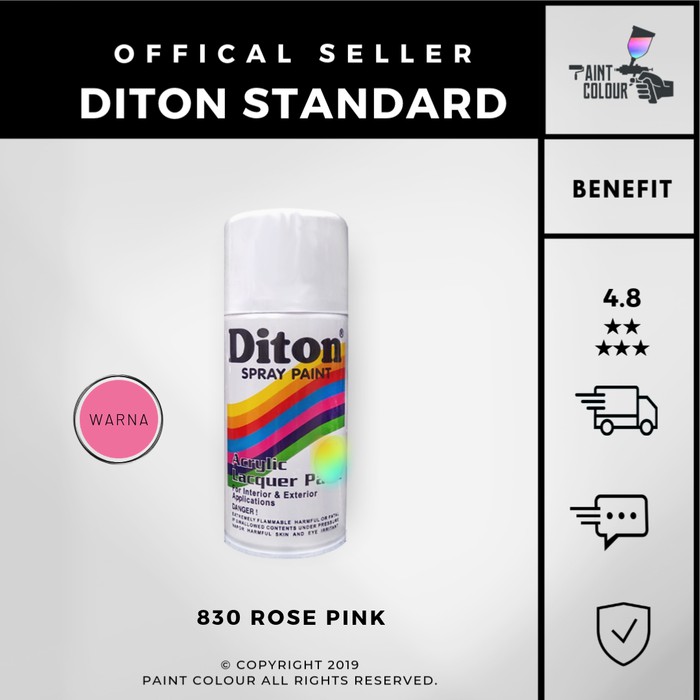 Diton 830 Rose Pink Cat Semprot/Pylox/Samurai Motor/Helm/Gundam