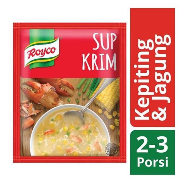 Royko sup krim kepiting jagung / jagung 44 gram/sup krim ayam