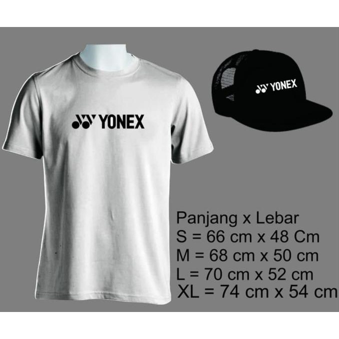 (DONE) KAOS + TOPI BAJU DISTRO YONEX POLOS CUSTOM BADMINTON BULU TANGKIS AWAS PALSU
