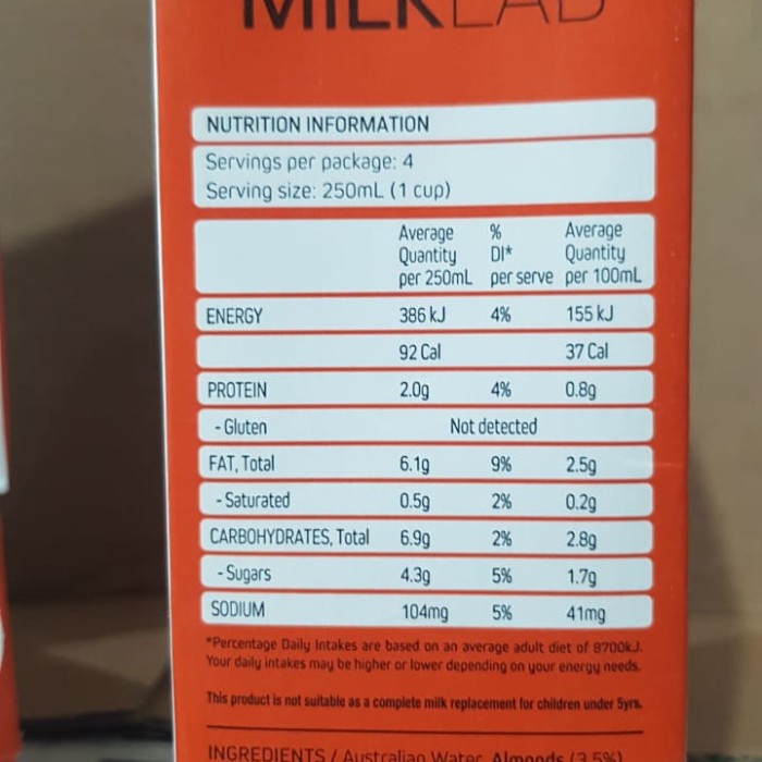 

Ee510 Almond Milk Milk Lab 1Liter 6Ggddv