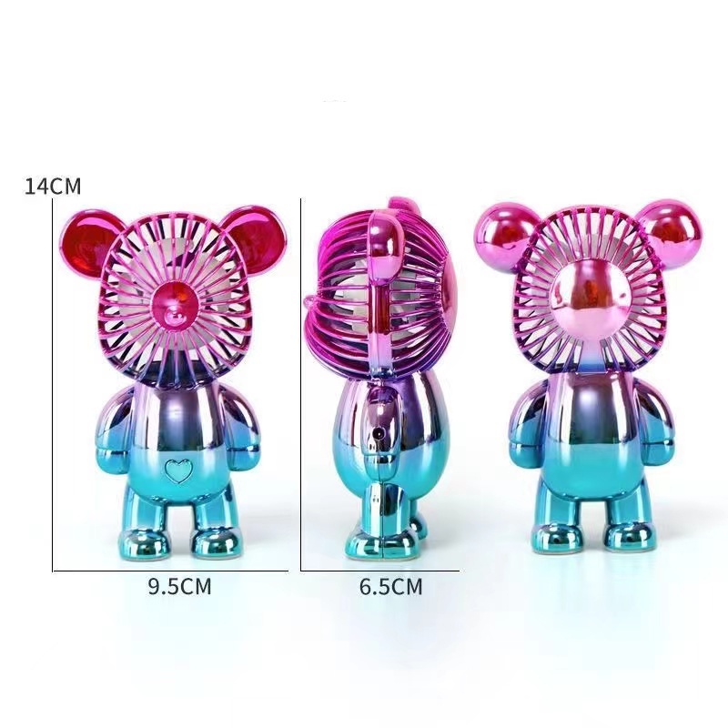 Kipas Angin Gradasi BEAR Viral Mini Portable USB Charge Kipas Angin Genggam Rechargeable Fan 3-Speed