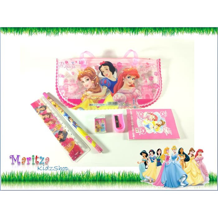 

TERMUURAAH, Stationery study set dompet karakter Princess .
