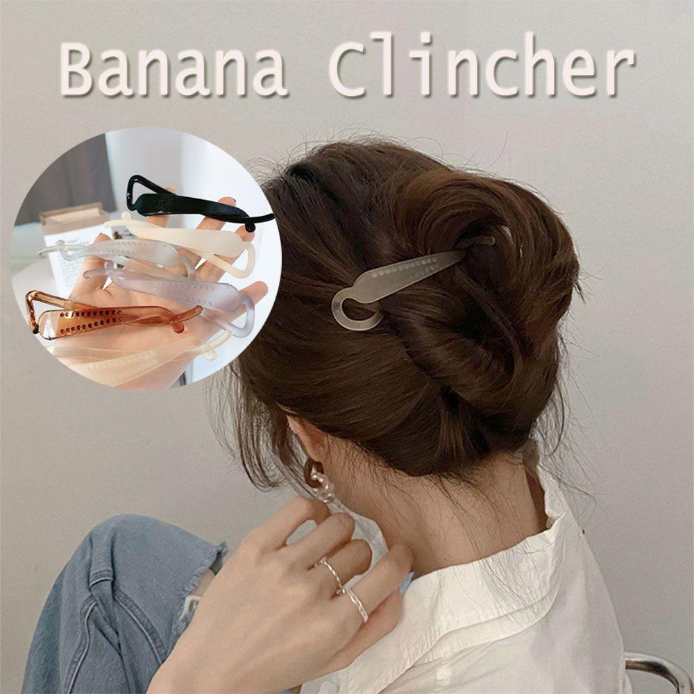 SUYO Klip Rambut Fashion Tahan Lama Styling Fleksibel Ponytail Holder Non Slip French