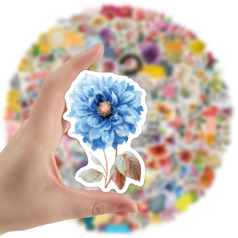 200Pieces Inspirational Classics Flowers Laptop Luggage Case Decoration Stickers