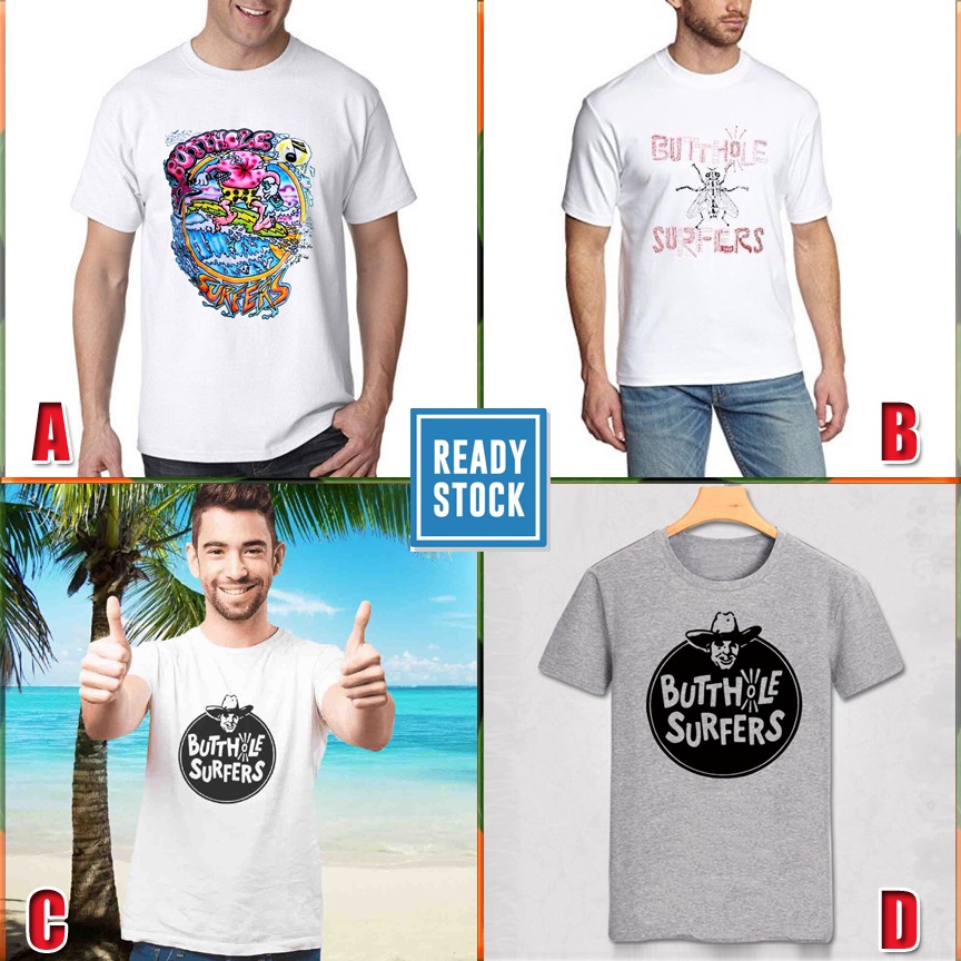 Kaos BUTTHOLE SURFERS Tshirt Casual Bahan Katun