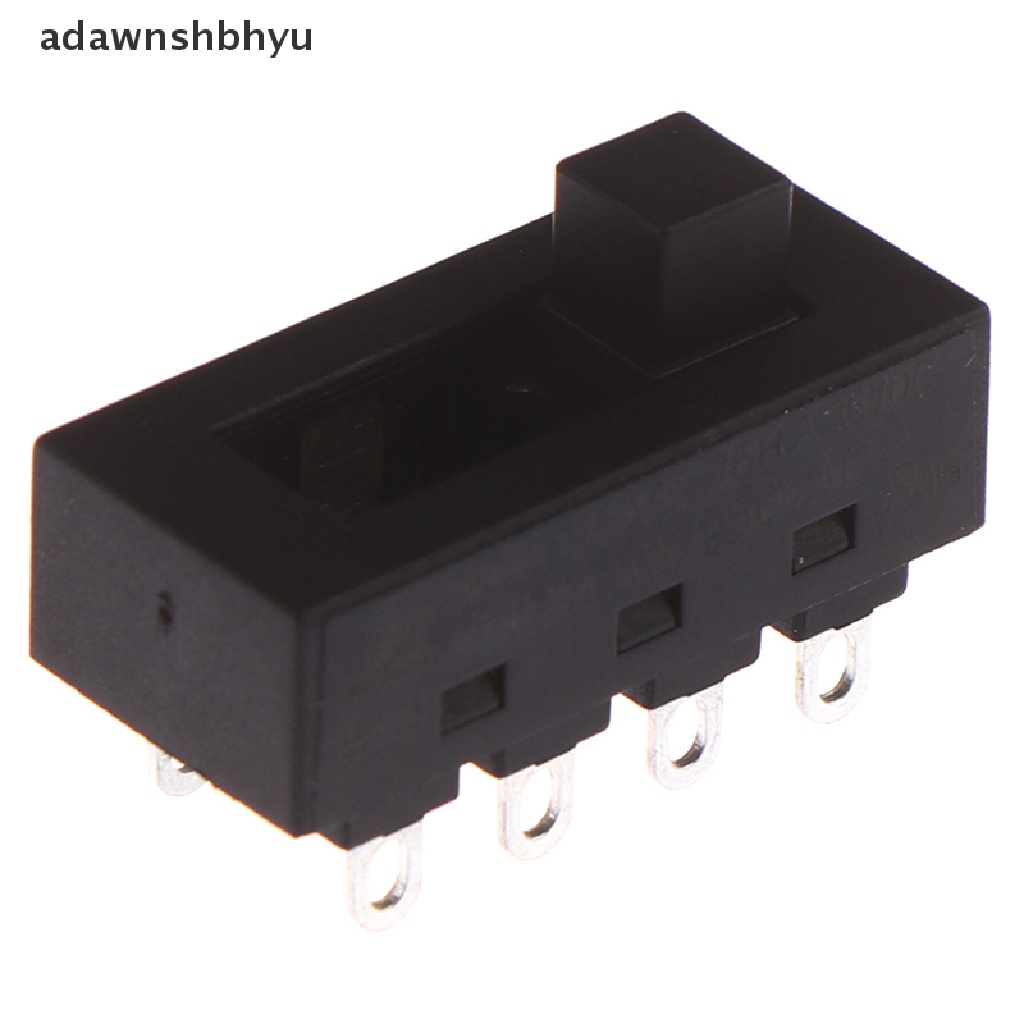Adawnshbhyu 2pcs 12A 250V 3posisi 8pin Toggle Slide Switch LQ-103H Saklar Pengering Rambut