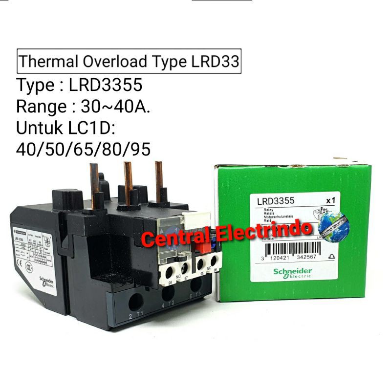 THERMAL OVERLOAD LRD 3355 (30A-40A).