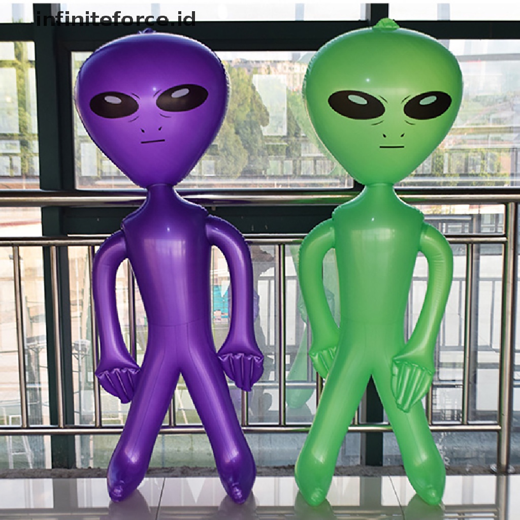 1pc Model Alien Tiup Bahan PVC Untuk Perlengkapan Pesta